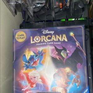Disney Lorcana Trading Card Game with Blue and Purple Accents